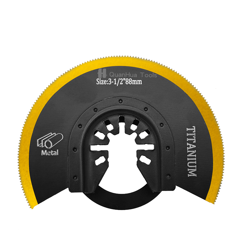 88 mm polkruhový bimetalový titánový rezací list na kov QH-1013HK-DT